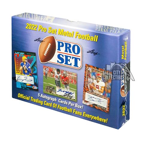 2022 leaf pro set metal football hobby box|2022 pro set metal football.